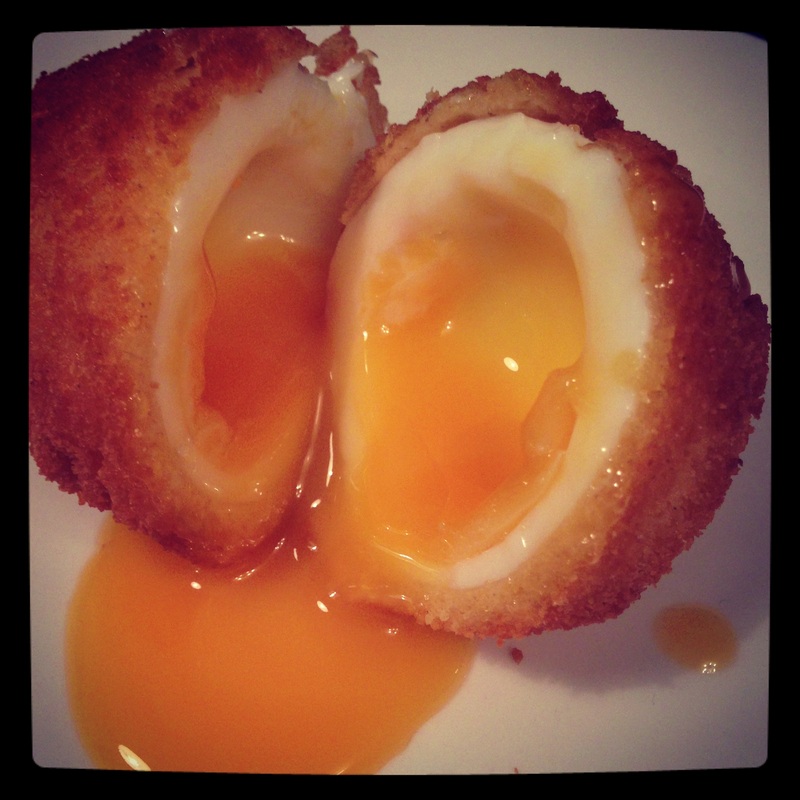 Fried boiled deals egg