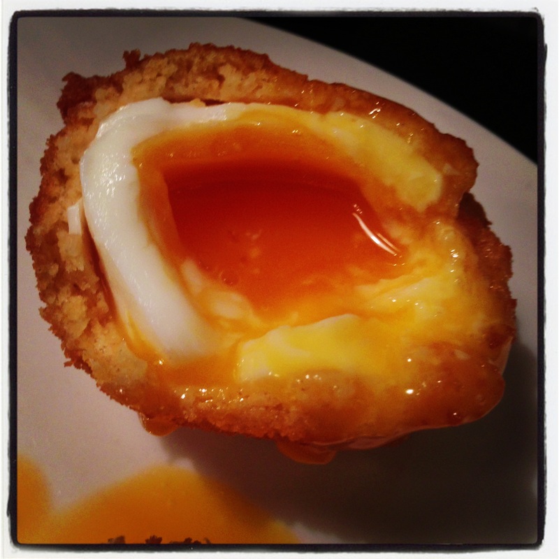 fried soft boiled egg